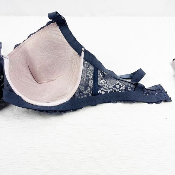 BUY 1 GET 1 FREE 40d lace country blue pink bra - Picture 8 of 11